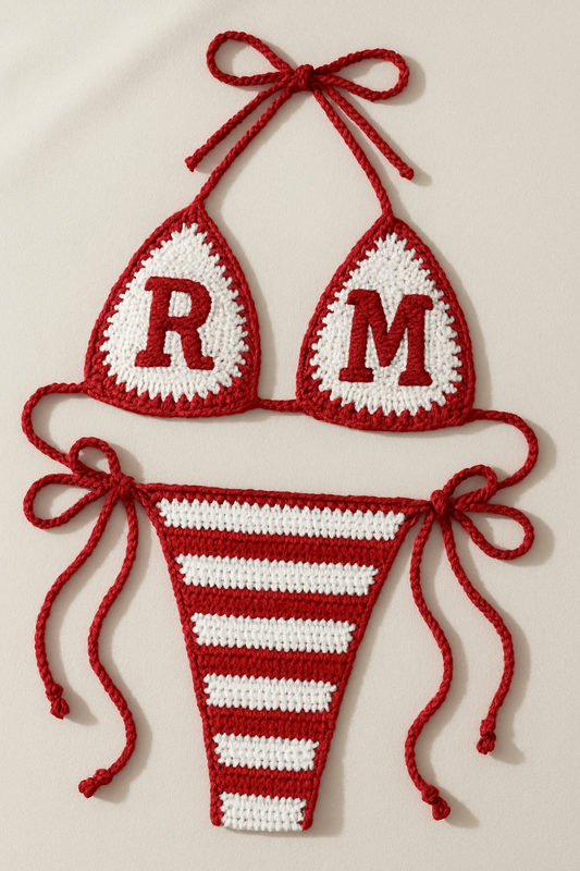 3-Piece Crochet Set (BIKINI + MINI SKIRT