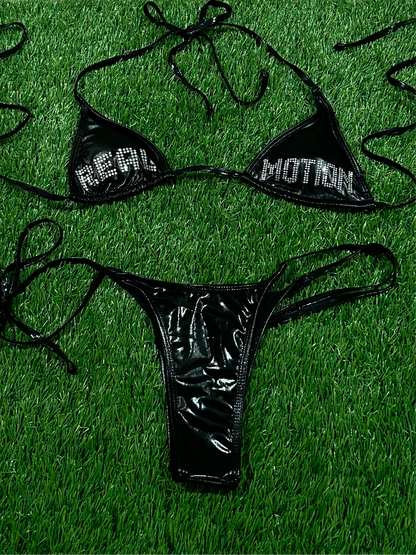 DIAMOND METALLIC BIKINI (BLACK)