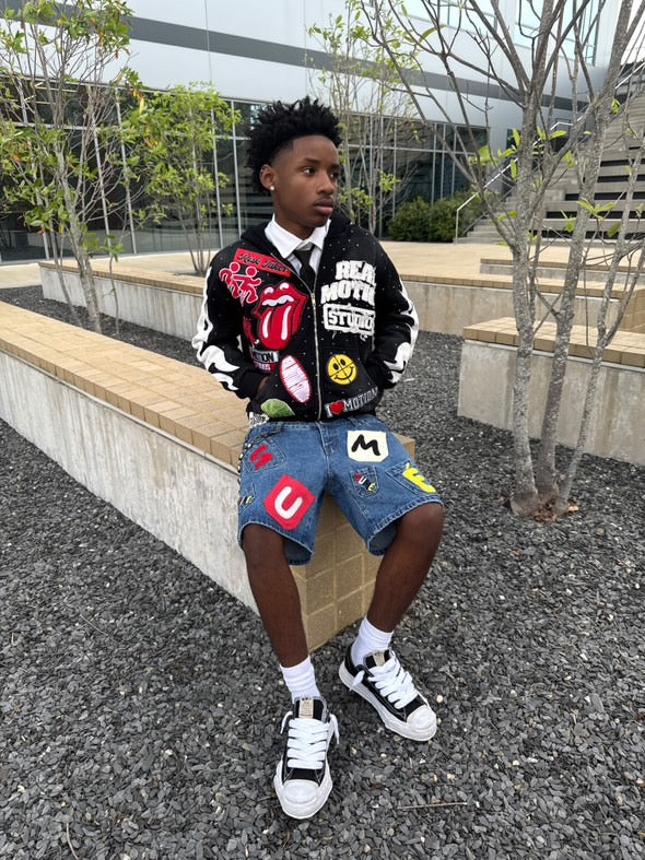 RMS "I LOVE MOTION" ZIP UP ( BLACK )